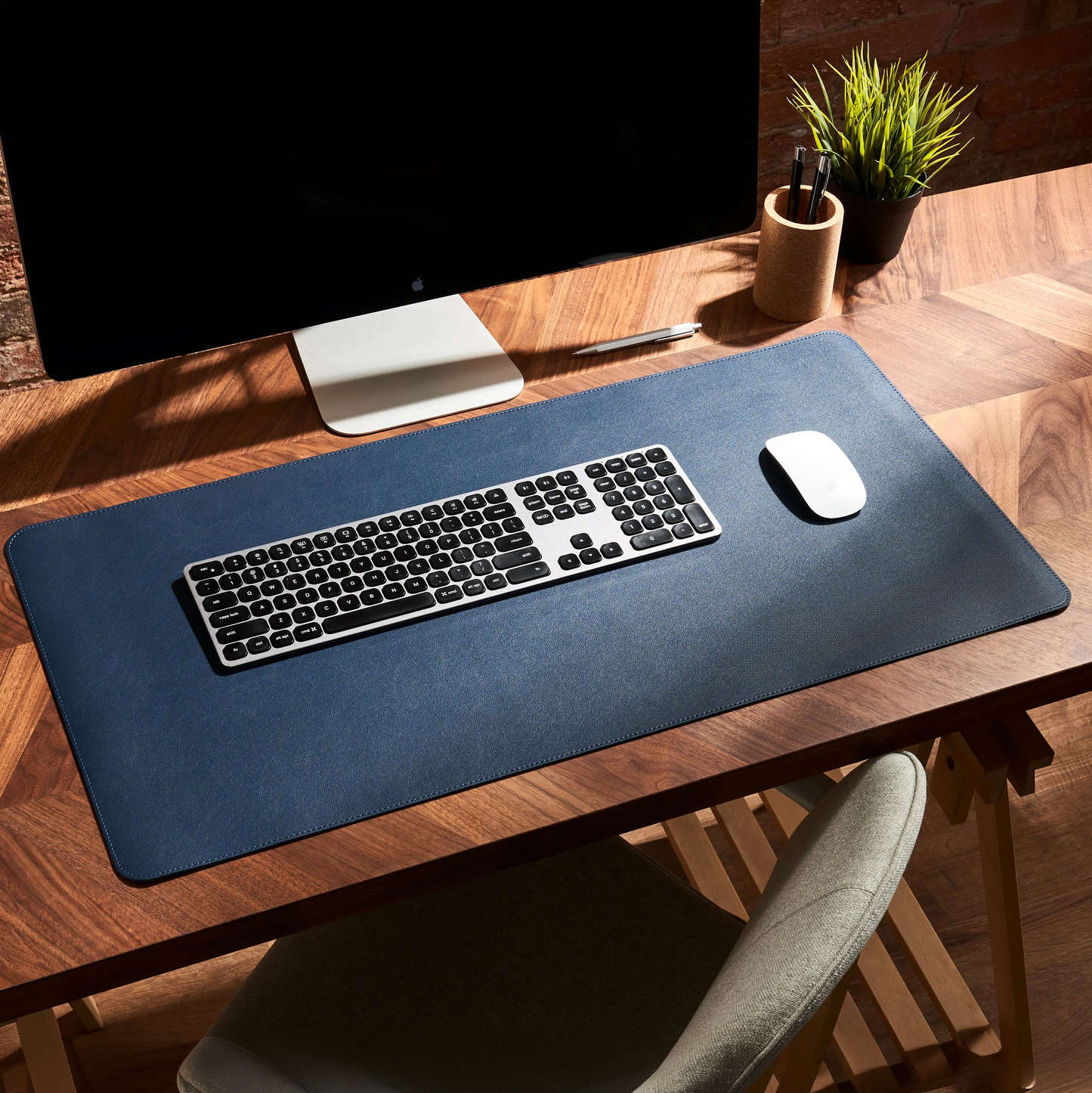 Personalised Vegan Leather Desk Mat