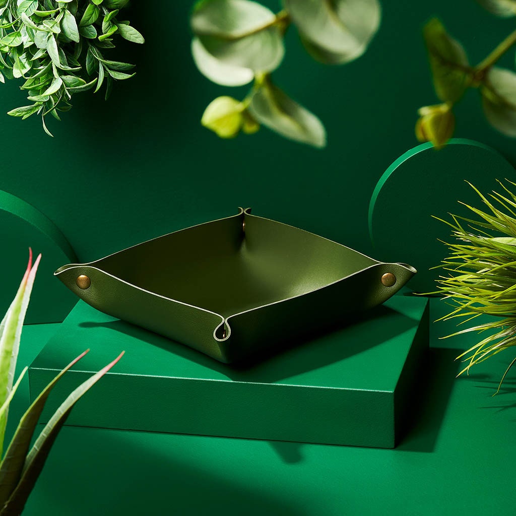 Engraved Vegan Key Tray