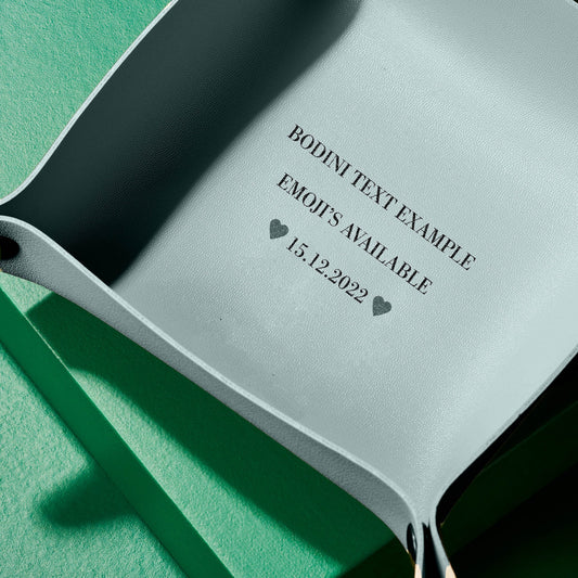 Engraved Vegan Key Tray