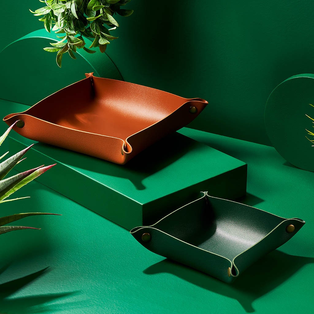 Engraved Vegan Key Tray