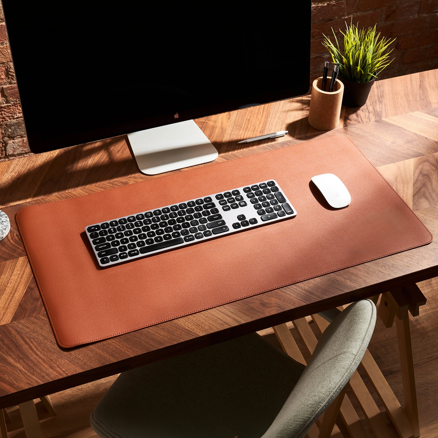 Personalised Vegan Leather Desk Mat