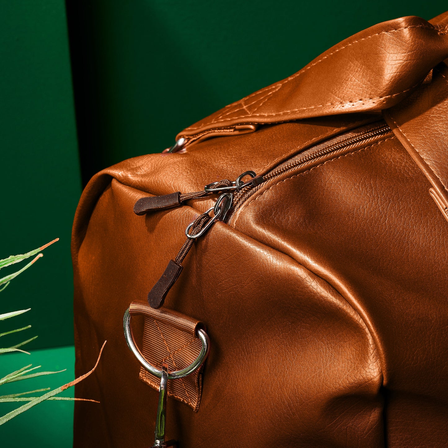 Personalised Vegan Leather Holdall Bag