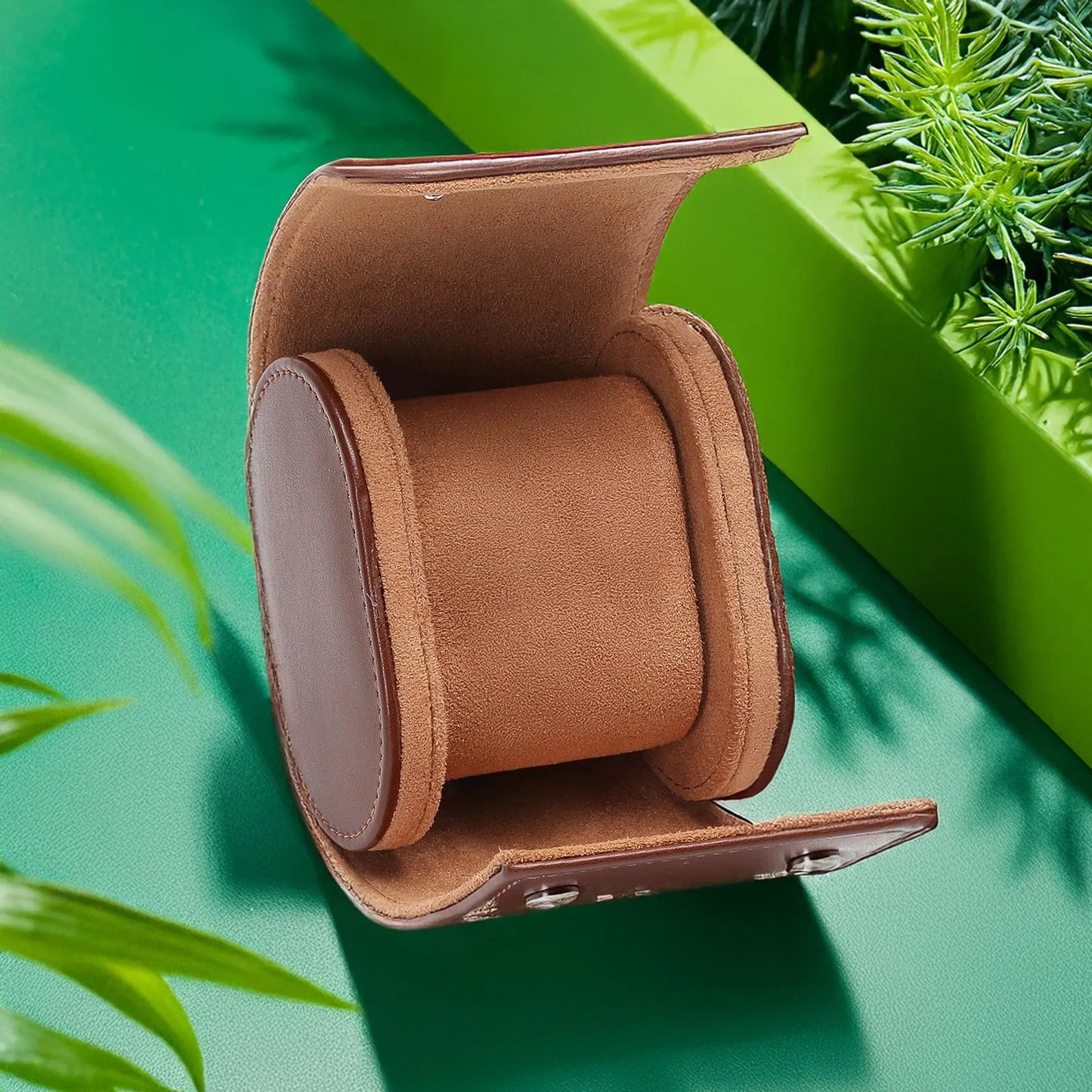 Personalized Vegan Leather Watch Case: Travel Watch Organizer