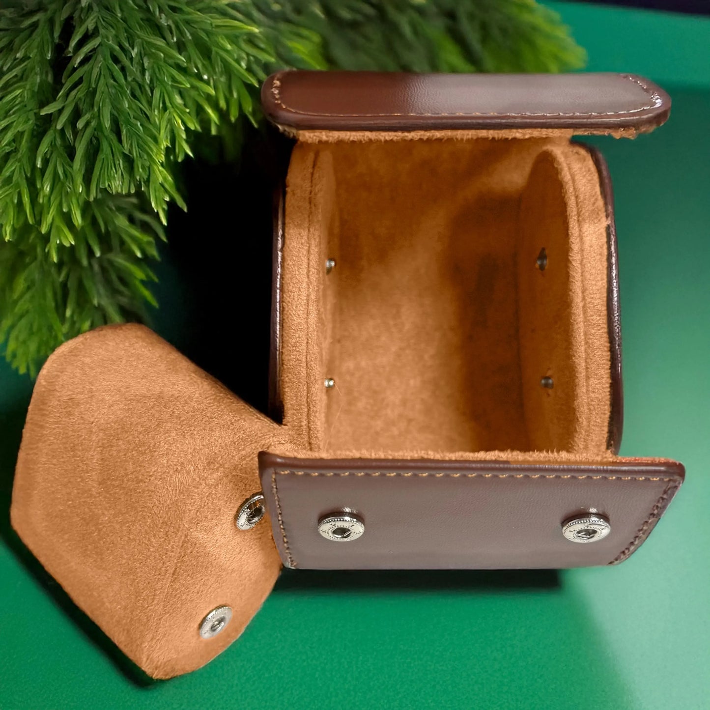 Personalized Vegan Leather Watch Case: Travel Watch Organizer