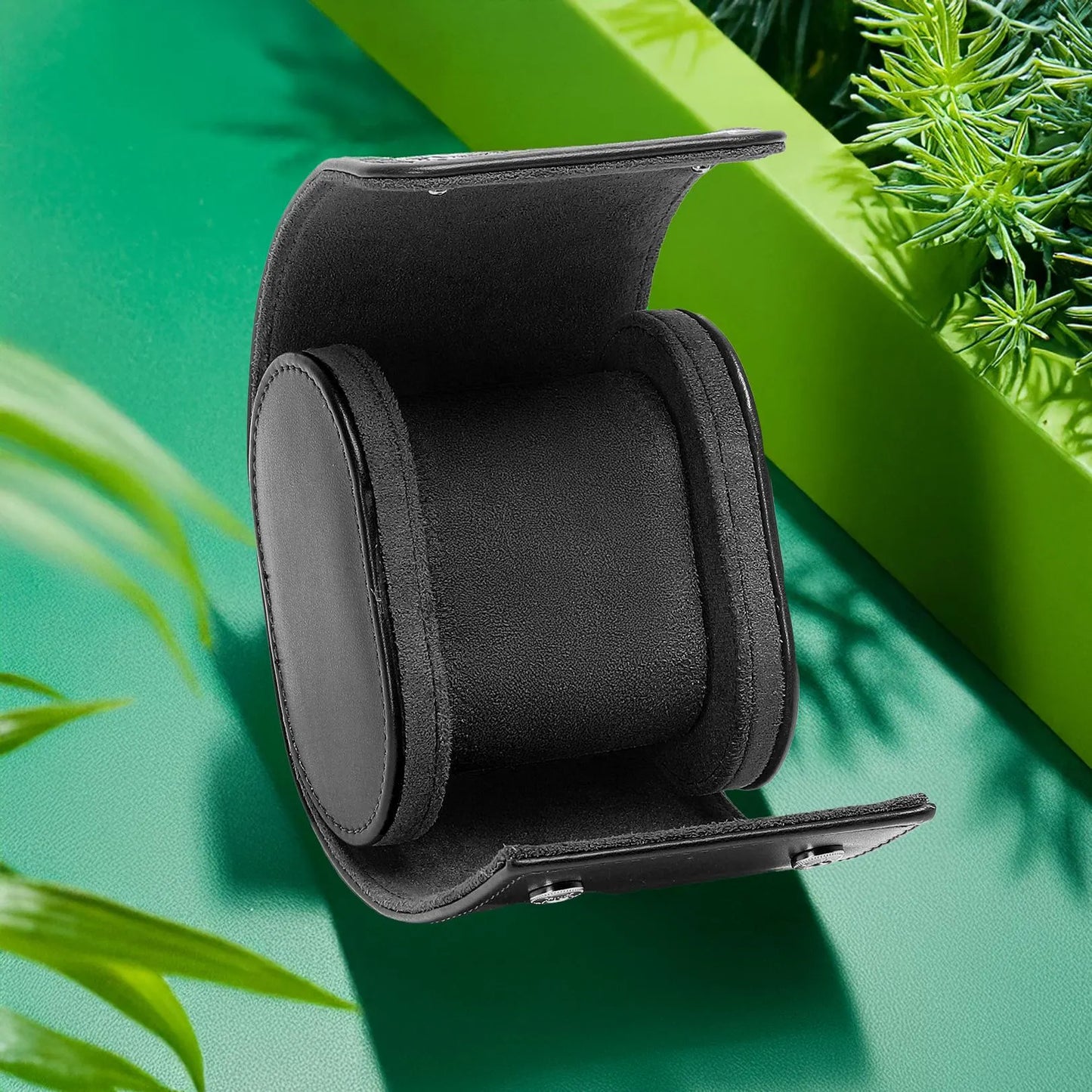 Personalized Vegan Leather Watch Case: Travel Watch Organizer