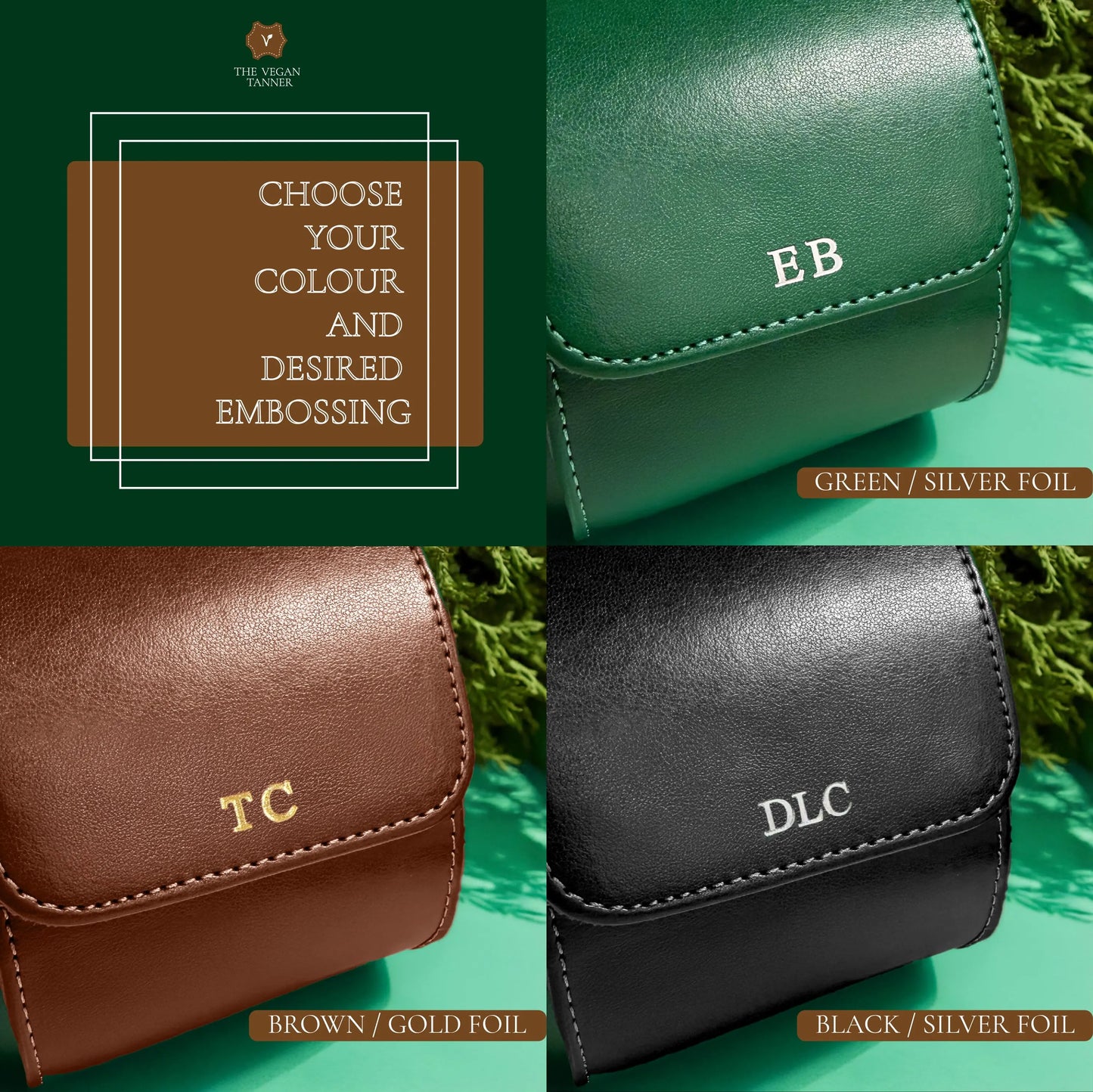 Personalized Vegan Leather Watch Case: Travel Watch Organizer